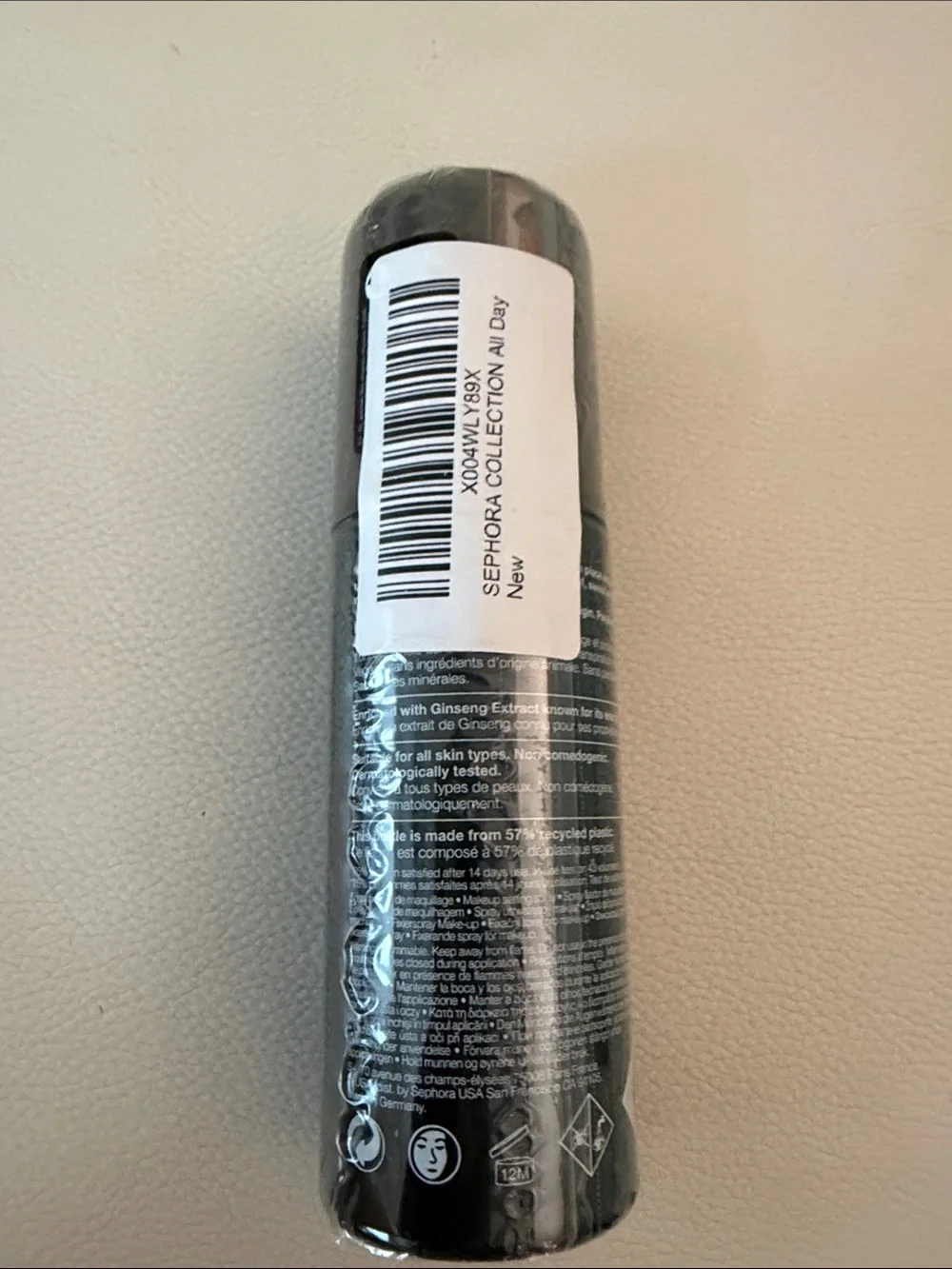 Sephora Makeup Setting Spray — Black